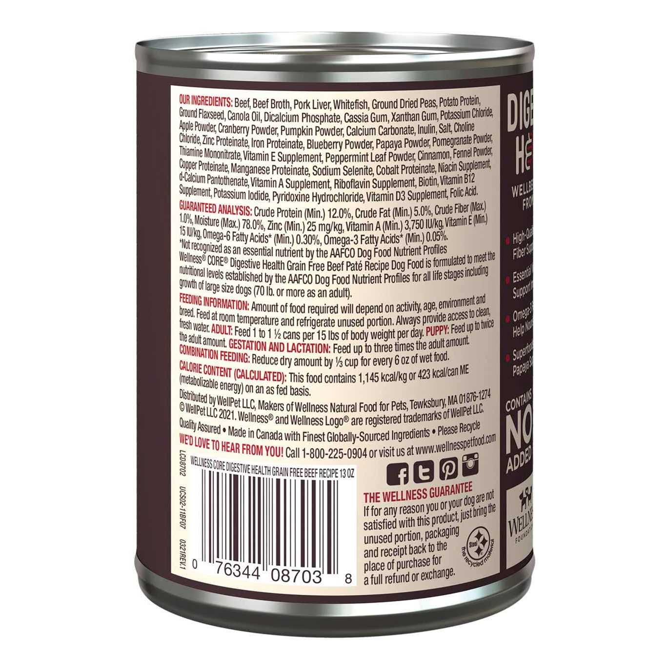 Wellness Core Digestive Health Beef Grain Free Wet Dog Food - Nail Gallerys