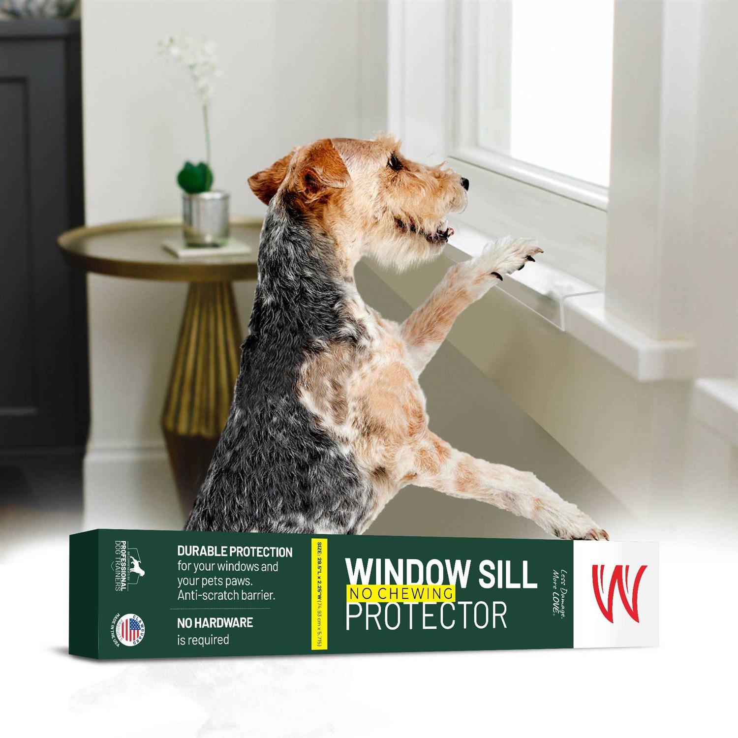 CLAWGUARD Window Sill Protector Strong Transparent Protection from Dog and Cat Scratching Chewing Slobbering and Clawing - Nail Gallerys