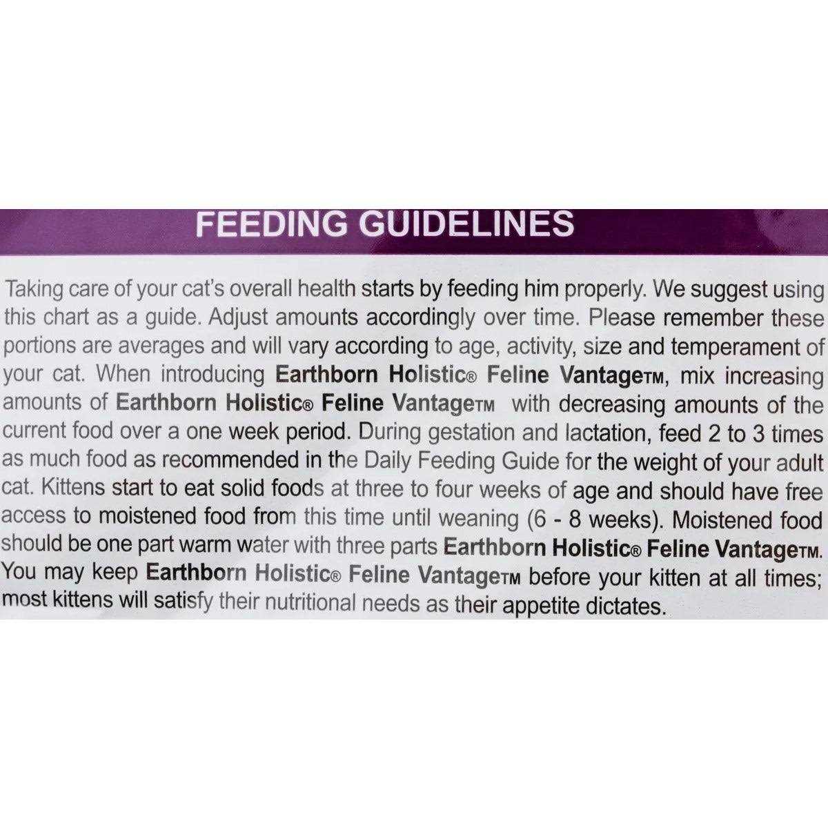 Earthborn Holistic Feline Vantage Dry Cat Food - Nail Gallerys