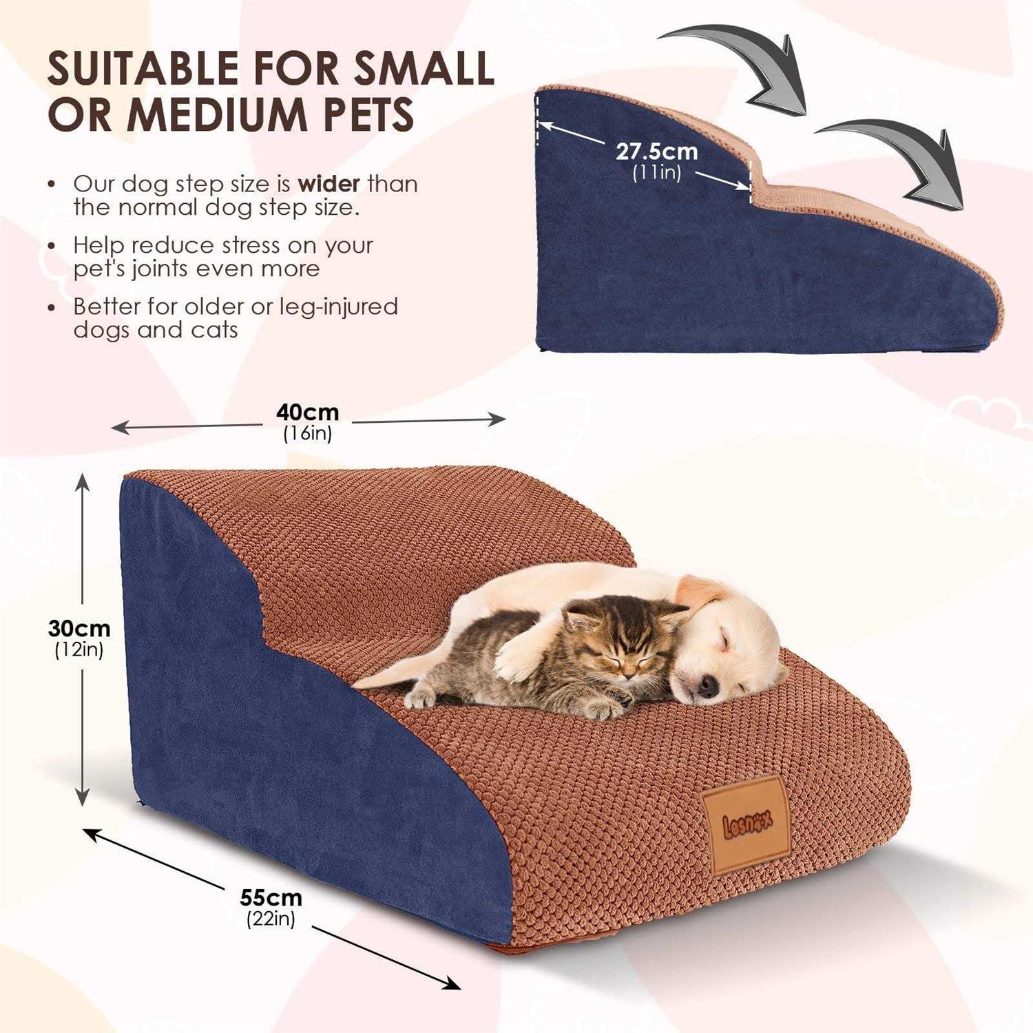 petpetssmart Extended Dog Stairs 2-Step 30D Foam Pet Stairs/Steps with Waterproof Cover - Nail Gallerys