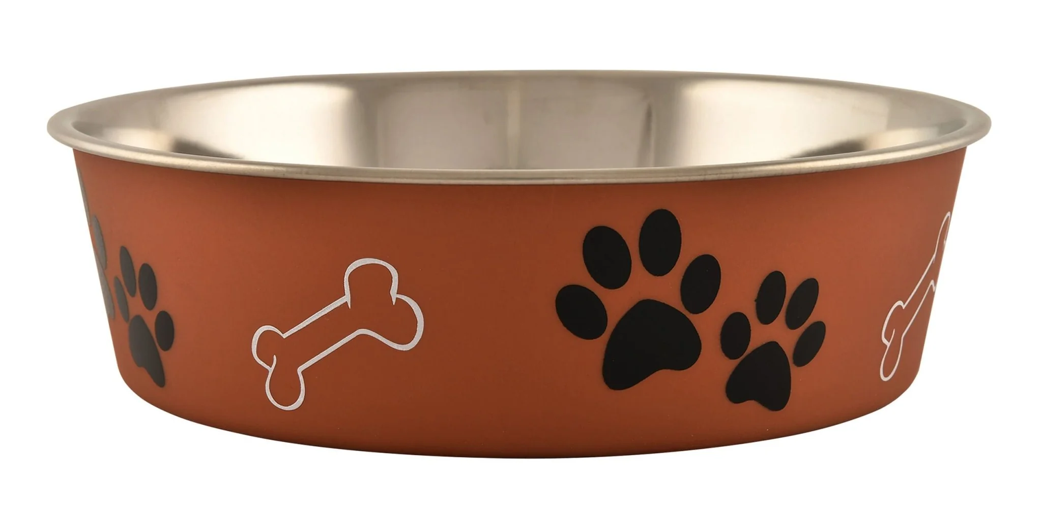 Loving Pets Bella Paw Print Pet Feeding Bowl - Large (2 qt) - Nail Gallerys