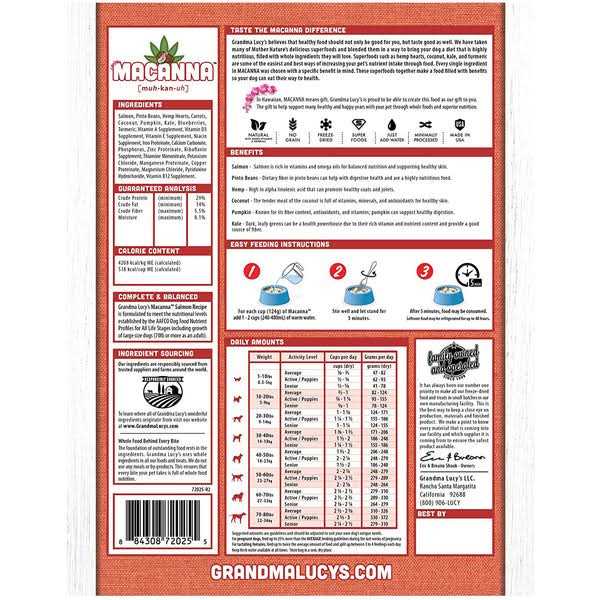 Grandma Lucy’s Grain Free Macanna Salmon Freeze Dried Dog Food - Nail Gallerys