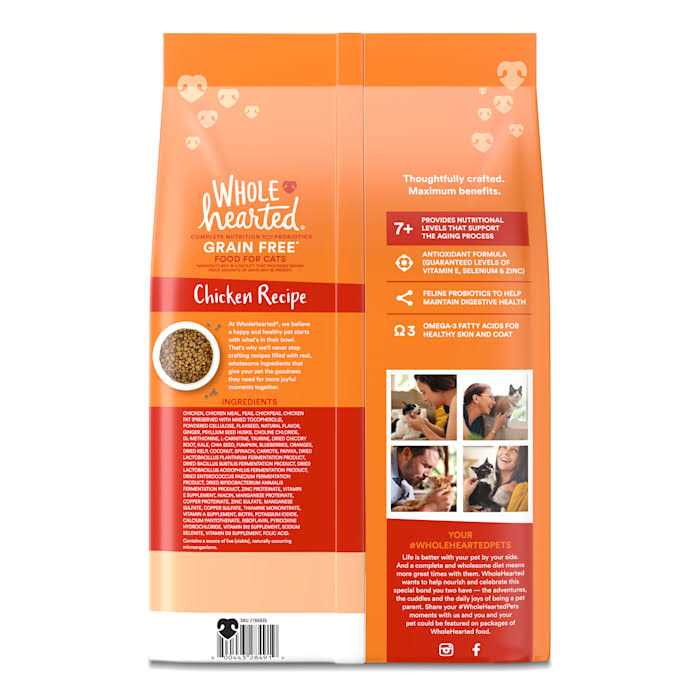 WholeHearted Grain Free Senior Chicken Recipe Dry Cat Food - Nail Gallerys