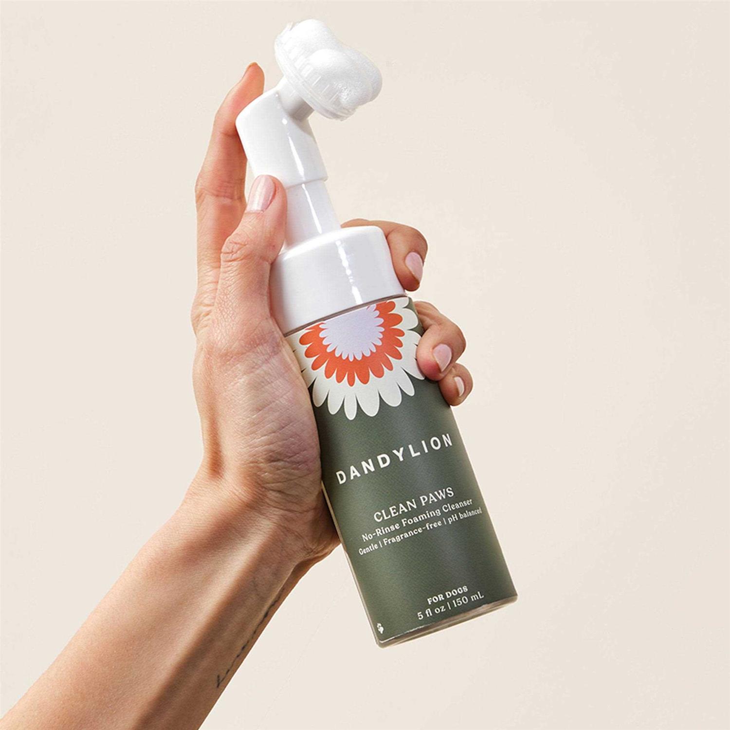 Dandylion Clean Paws No-Rinse Foaming Cleanser Gentle, Fragrance-Free, and pH Balanced to Provide a deep Clean Safe for All Dogs - Nail Gallerys