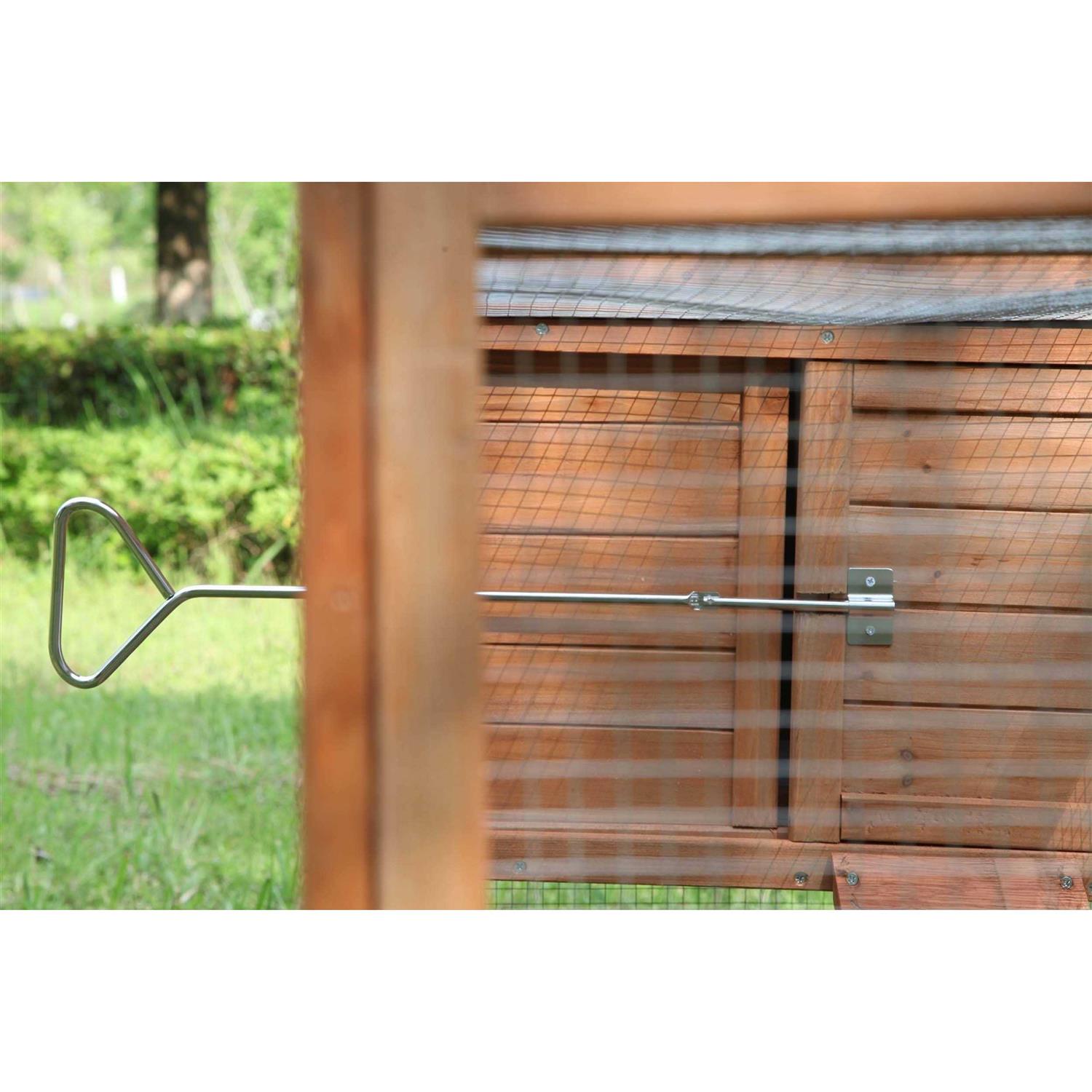 ECOLINEAR Outdoor 80” Wooden Chicken Coop Nest Box Hen House Poultry Pet Hutch Garden Backyard Cage - Nail Gallerys