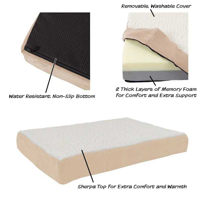 Pet Adobe Memory Foam Orthopedic Dog Bed - Nail Gallerys