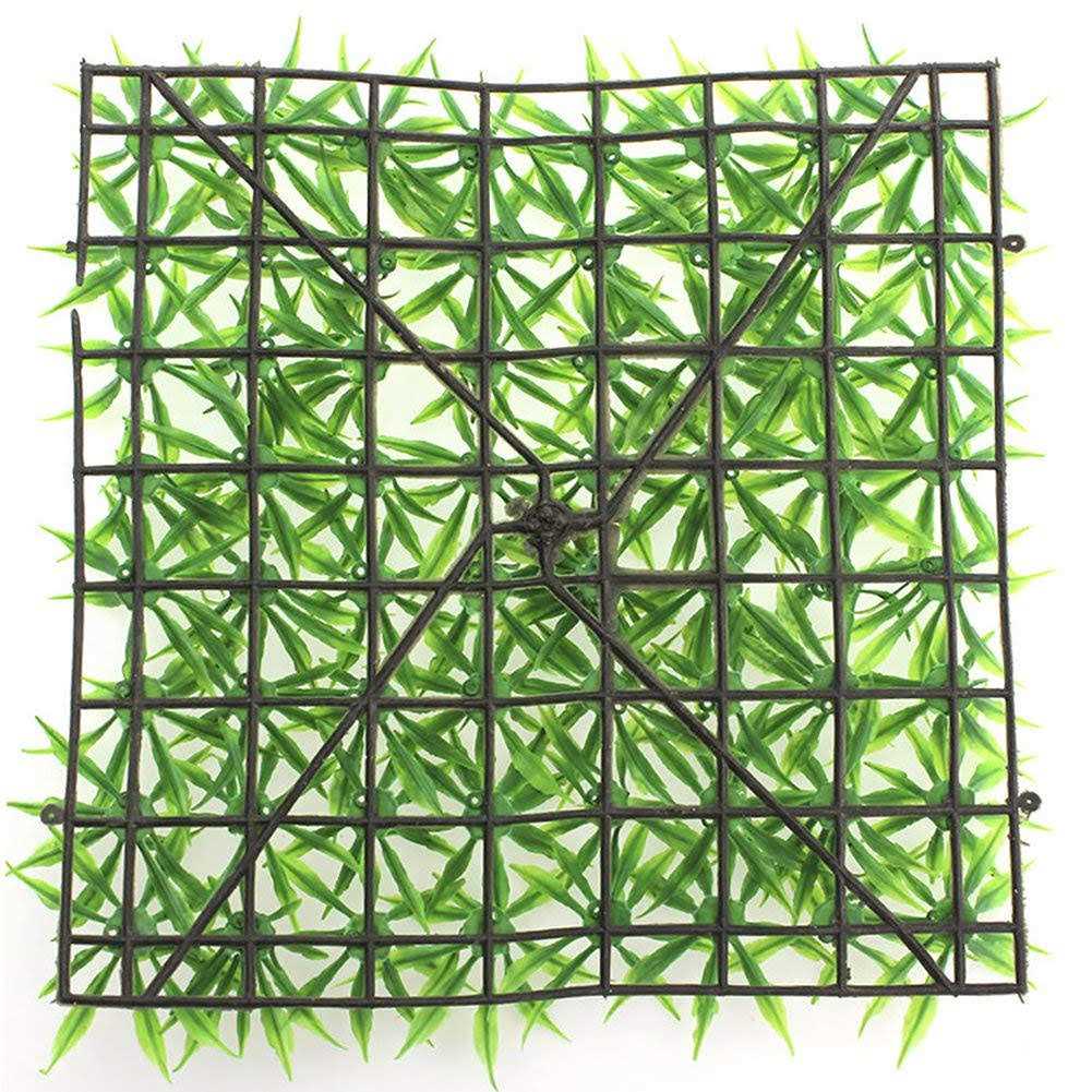 Saycker Aquarium Grass Mat,Fake Artificial Aquarium Grass Ornament Turf Aquatic Grass Lawn,Fish Tank Grass Landscape Decoration,25cm x 25cm - Nail Gallerys