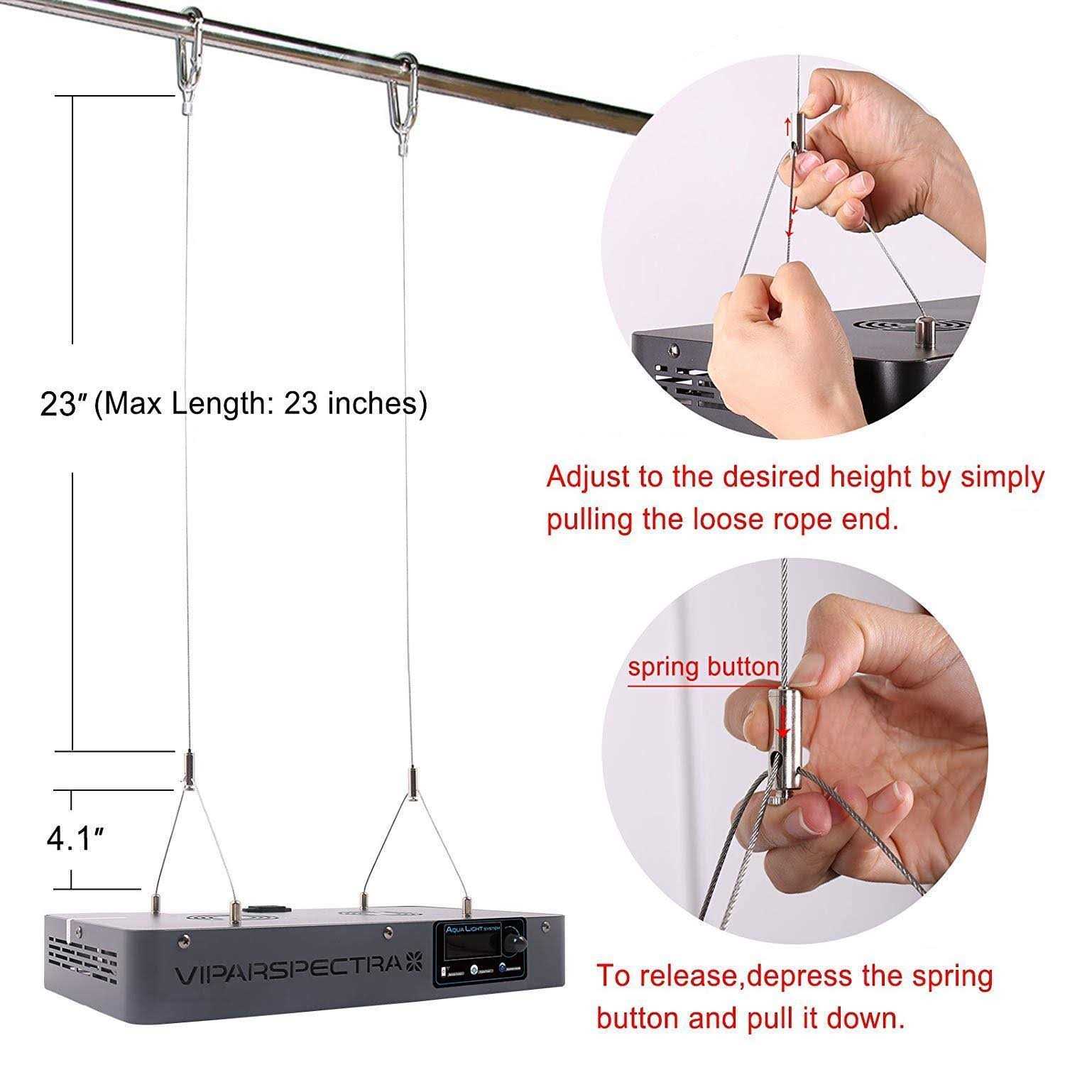 Viparspectra Timer Control 165w LED Aquarium Light Dimmable Full Spectrum for Coral Reef Grow Fish Tank - Nail Gallerys