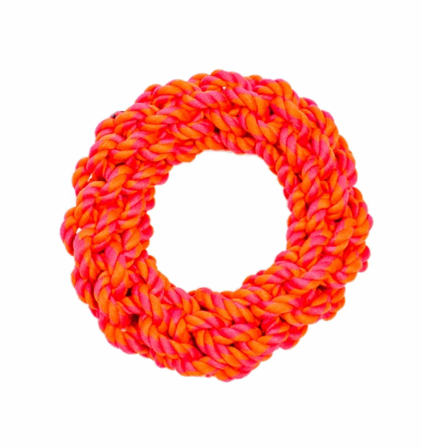 Rugged Rope 7 inch Ring Dog Toy, Tough 100% Cotton - Nail Gallerys