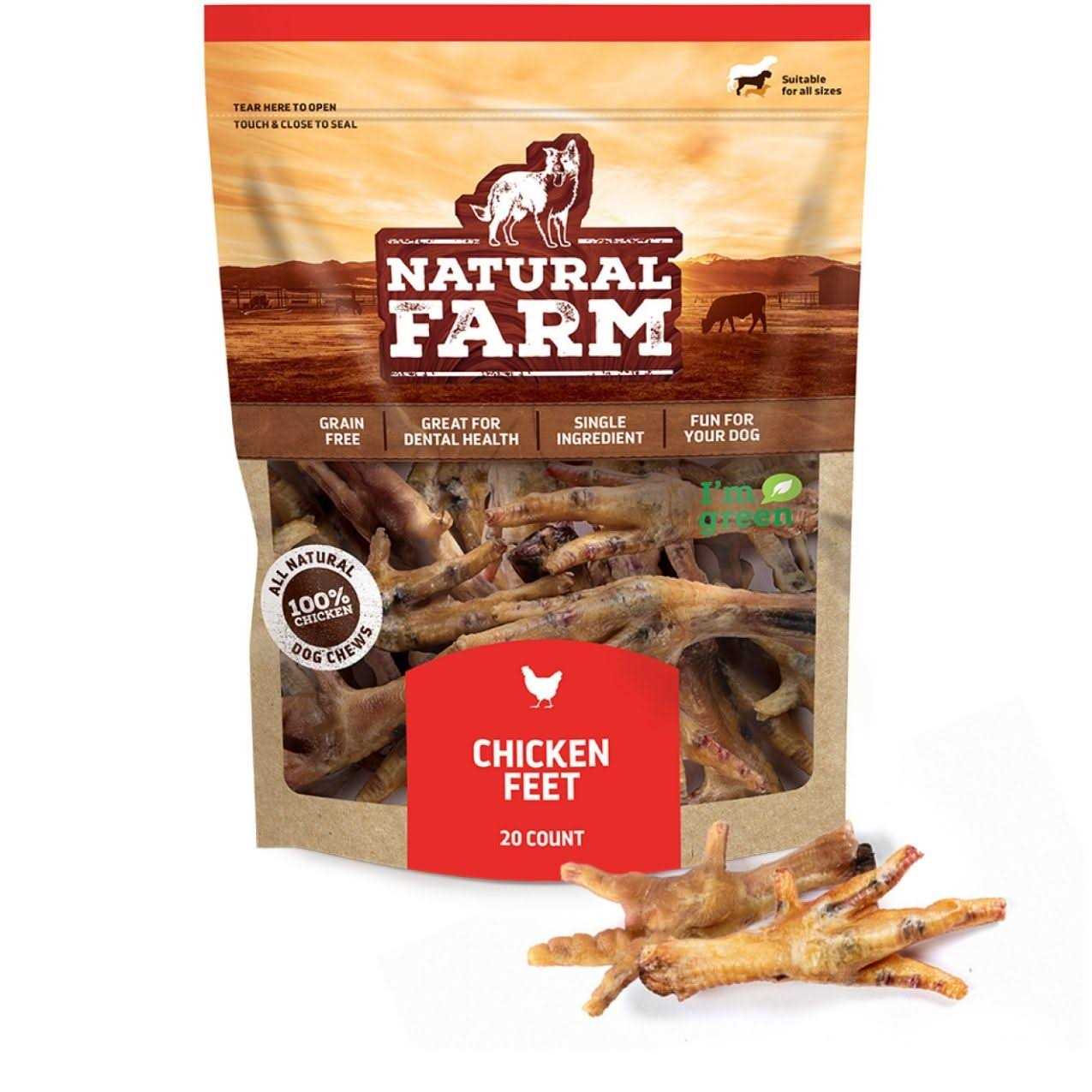 Natural Farm Nail-Free Chicken Feet Dog Treats 100 Free-Range Air Dried Chicken Feet - Nail Gallerys