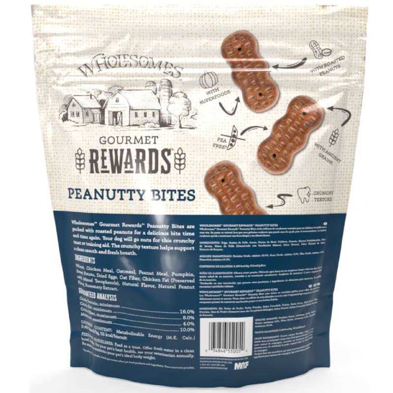 Wholesomes Gourmet Rewards Peanutty Bites Dog Treats - Nail Gallerys