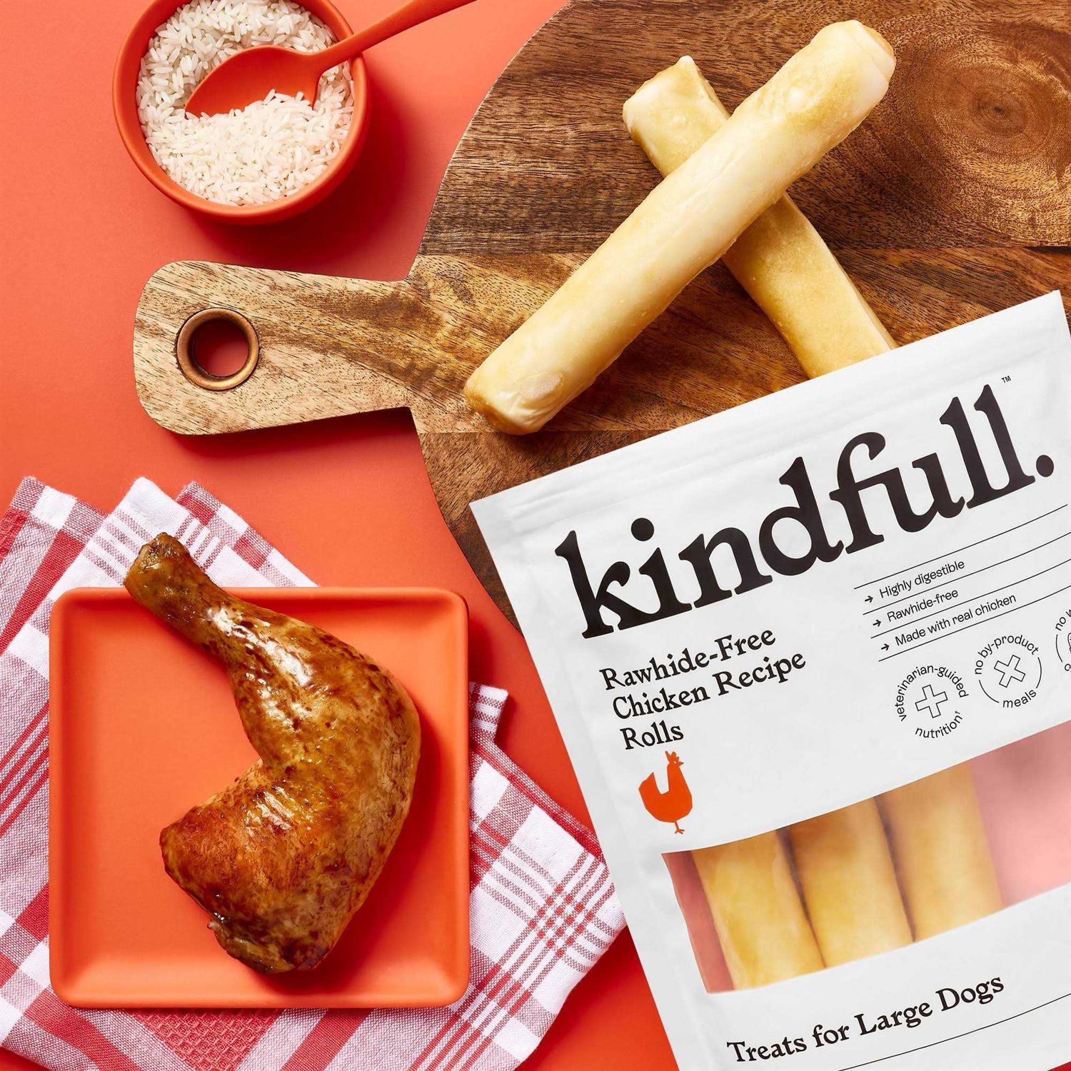 Kindfull Rawhide-Free Chicken Recipe Roll Dog Treat - Nail Gallerys