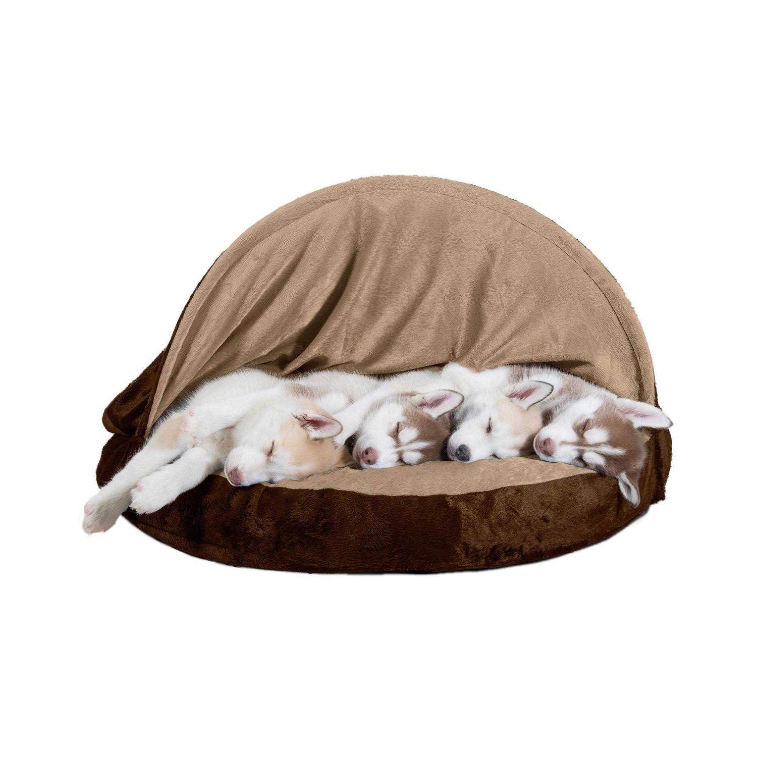 FurHaven Faux Sheepskin Snuggery Orthopedic Pet Dog Bed - Nail Gallerys