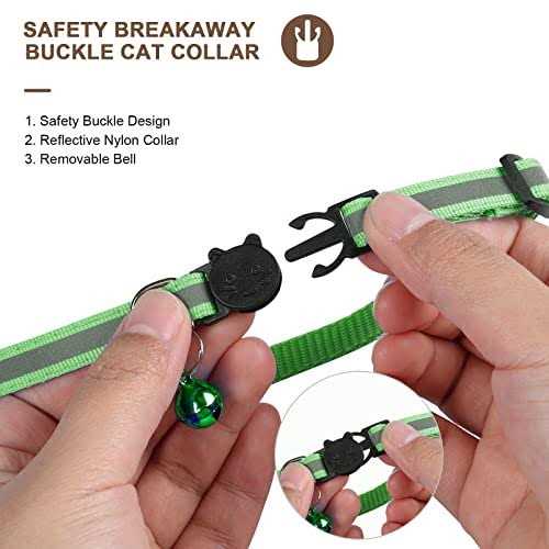 Airtag Cat Collar, Air tag Cat Collar with Bell and Safety Buckle in 38 Width - Nail Gallerys