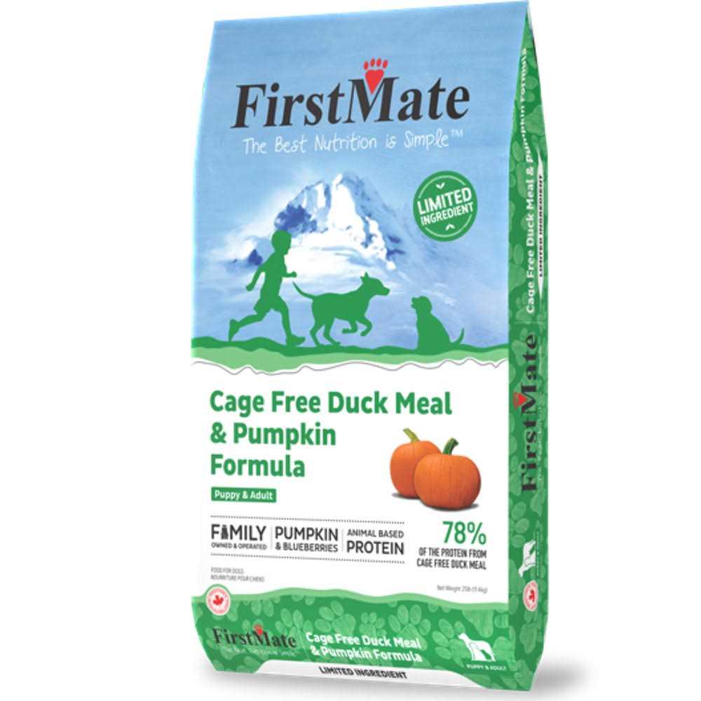 FirstMate Limited Ingredient Cage-Free Duck Meal & Pumpkin Formula Dry Dog Food - Nail Gallerys