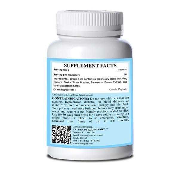 Natura Petz Organics Break It Up! Dog Supplement - Nail Gallerys