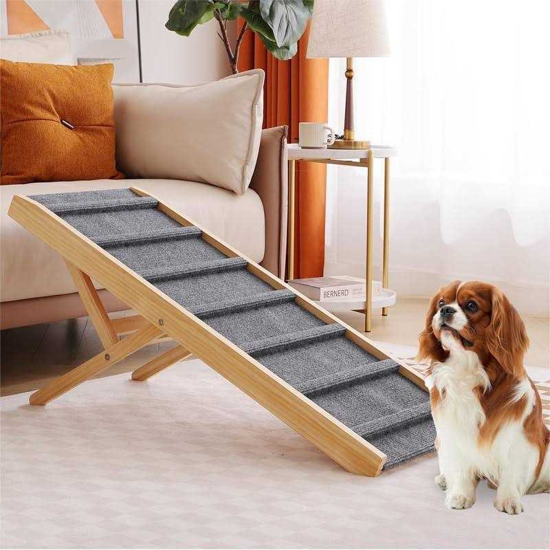 Smilebaby Large Dog Pet Ramp Stairs for Bed Car Truck Couch SUV,Dog Pet Ramp for Small Large Dogs Pets to Get on High Bed Truck Couch Sofa - Nail Gallerys