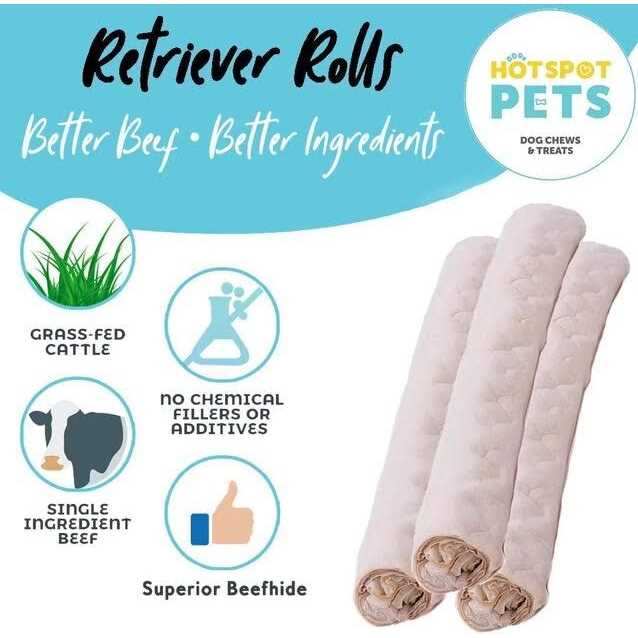 Hotspot Pets All Natural Rawhide Rolls Dog Chew Treats - Nail Gallerys