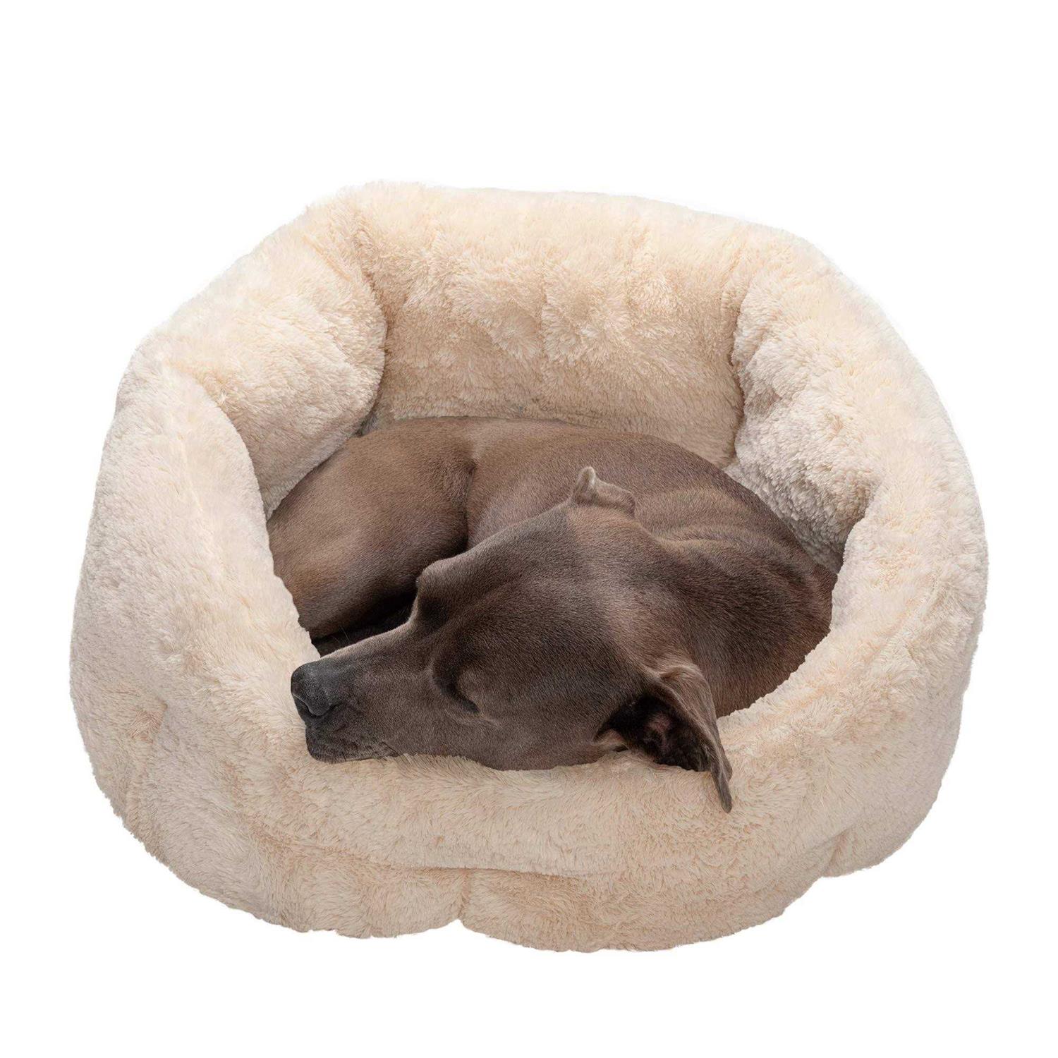 FurHaven Luxury Fur Warming Hi-Lo Cuddler Bed - Nail Gallerys