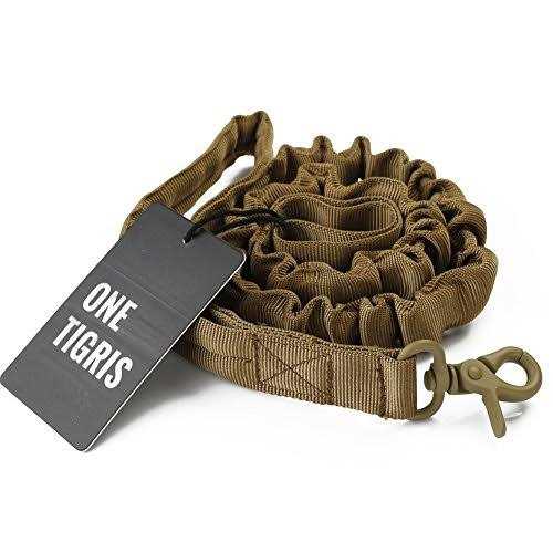 OneTigris Tactical Dog Training Bungee Leash with 2 Control Handle Quick Release Nylon Leads Rope - Nail Gallerys