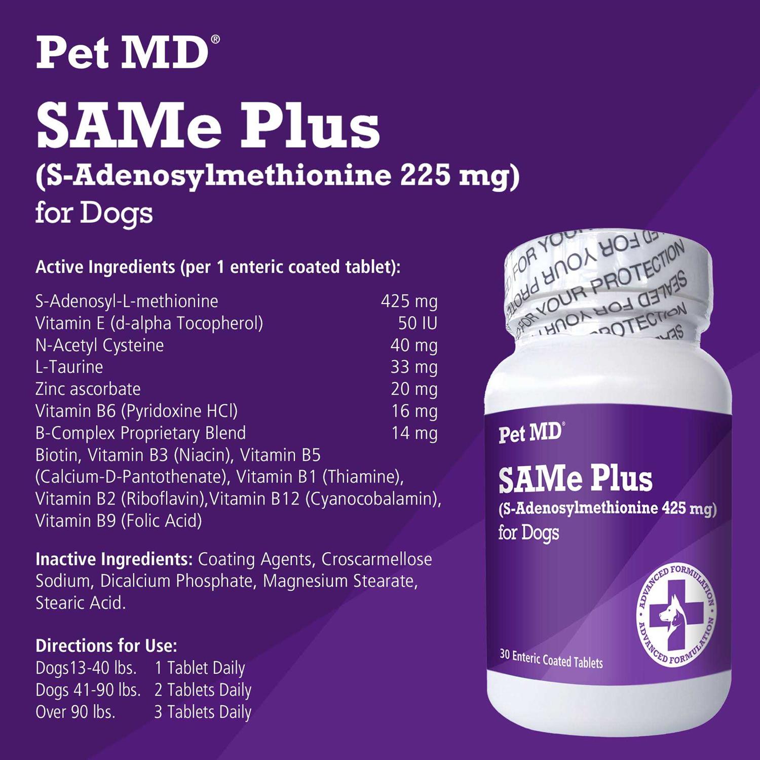 Pet MD Same Plus Liver Support Dog Supplement - Nail Gallerys