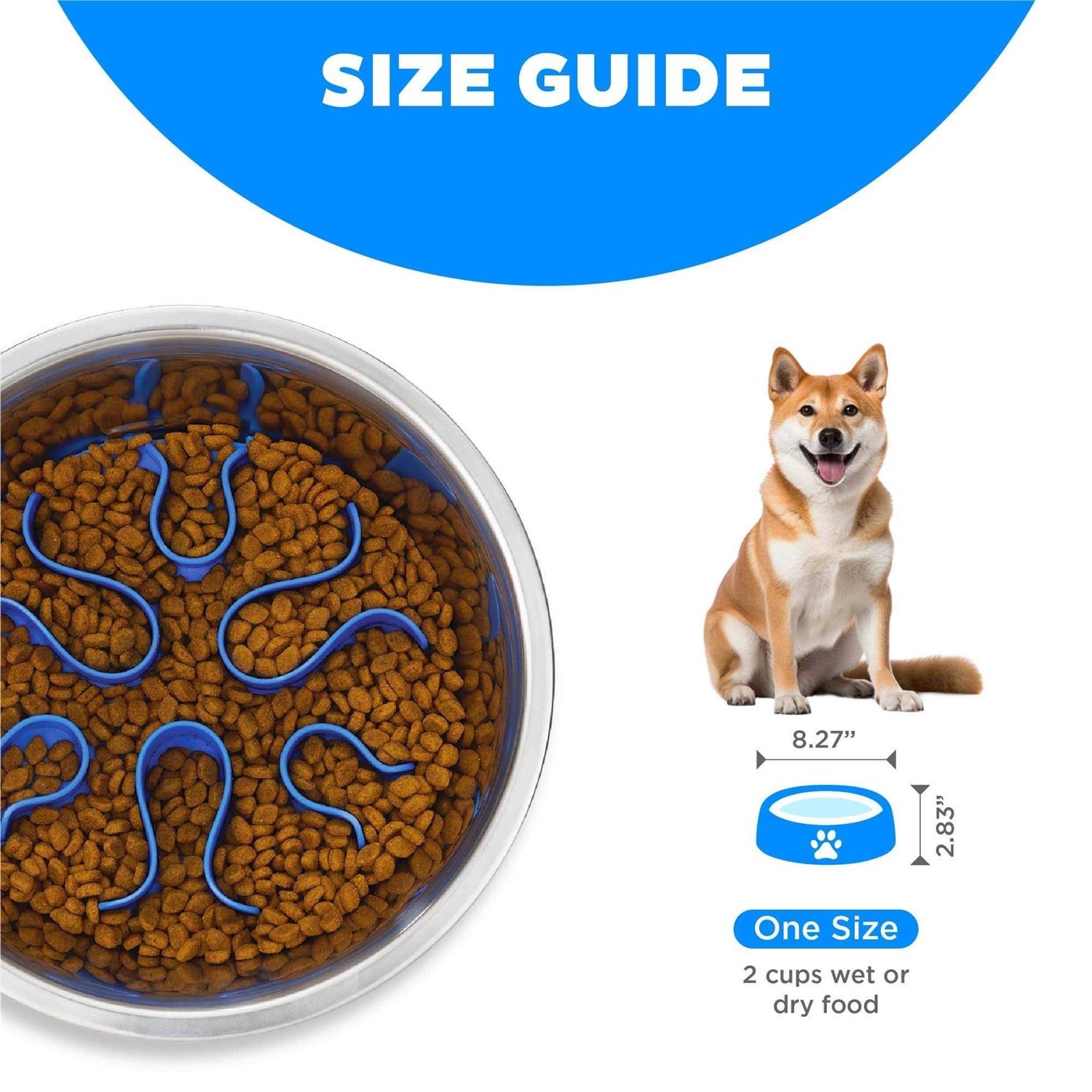 Outward Hound Stainless Steel Fun Feeder Slo Dog Bowl - Nail Gallerys