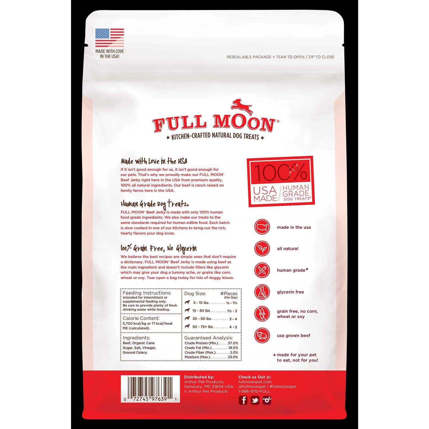 Full Moon Beef Jerky Dog Treats - Nail Gallerys
