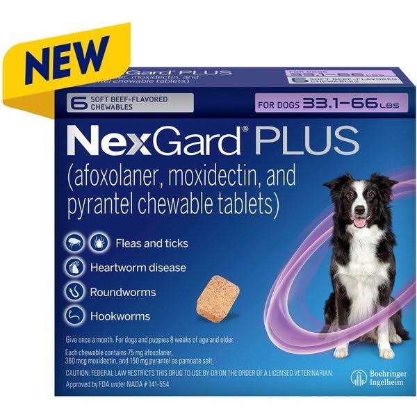 NexGard Plus Chewables for Dogs 8.1-17 lbs - Nail Gallerys
