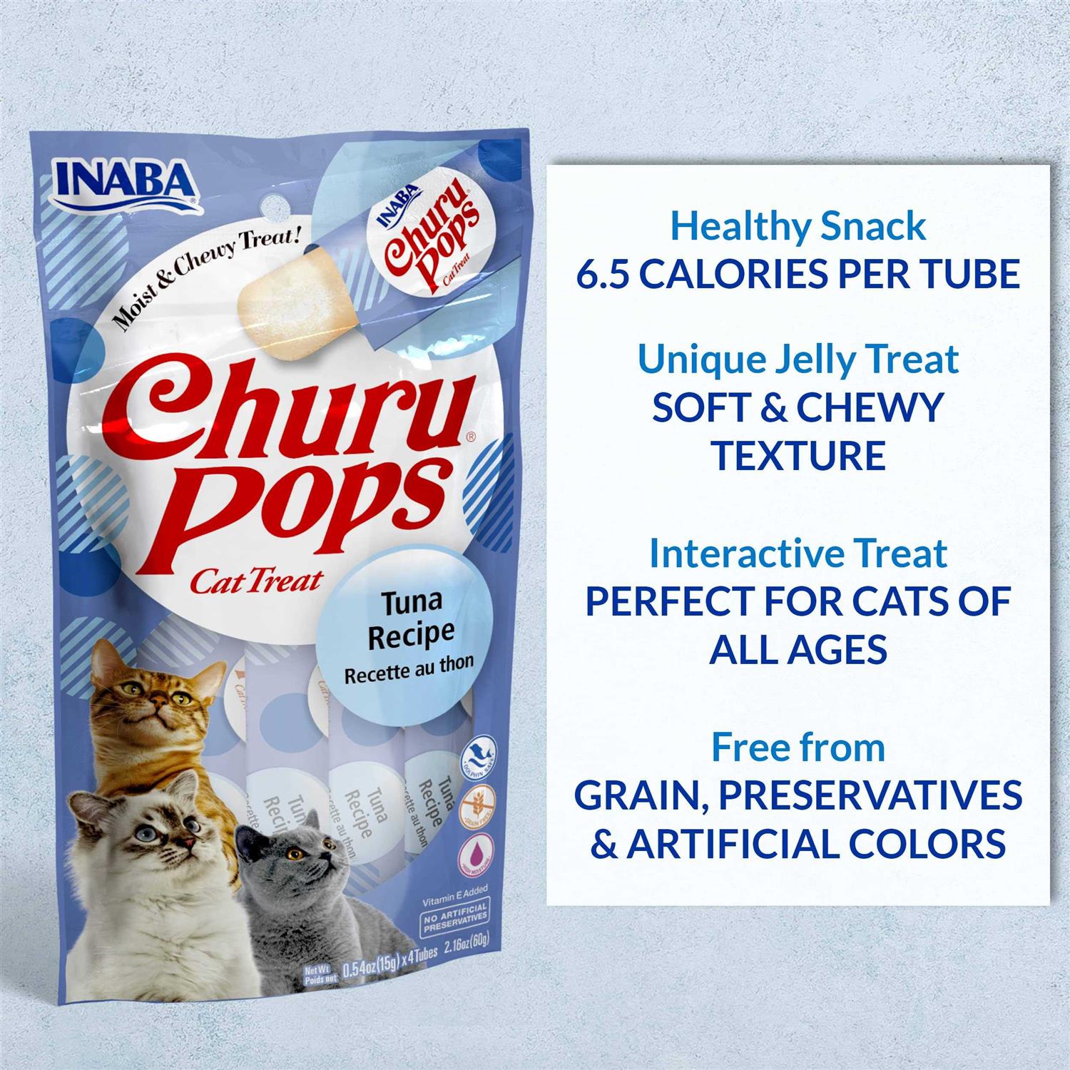 Inaba Churu Pops Moist & Chewy Tuna Recipe Lickable Cat Treats - Nail Gallerys
