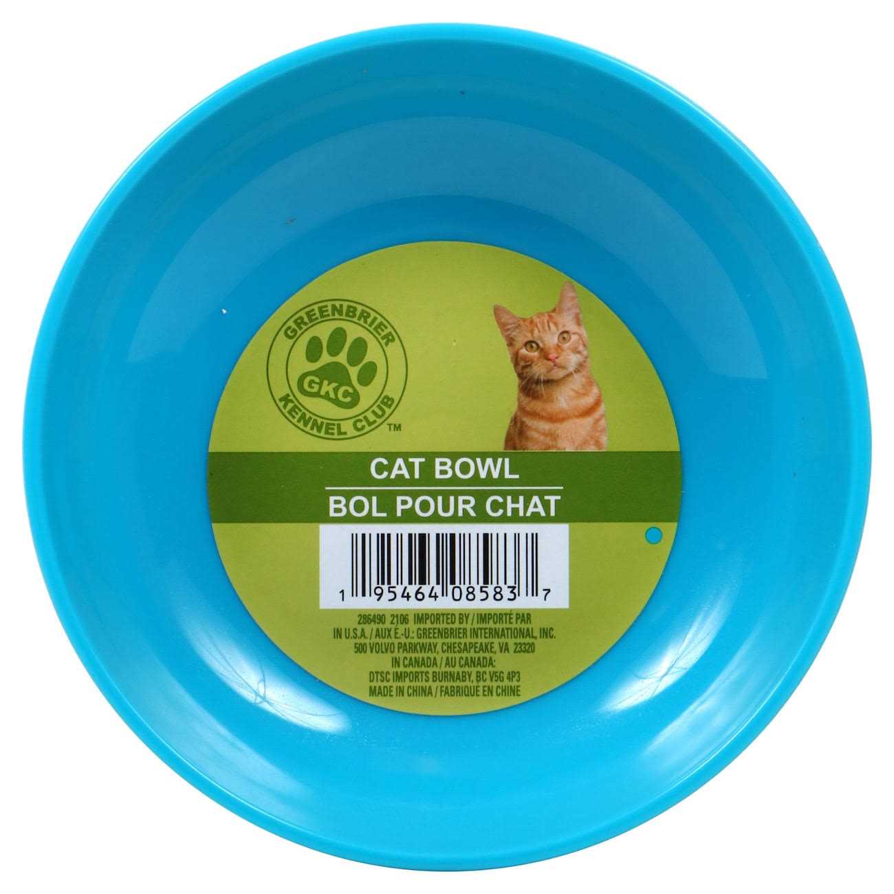 Greenbrier Kennel Club Plastic Non-Slip Cat Bowls - Nail Gallerys