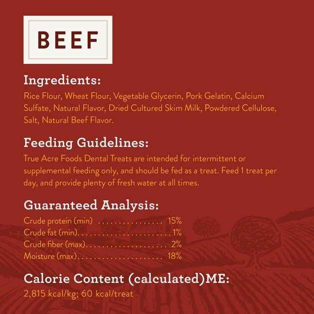True Acre Foods All-Natural Dental Chew Sticks - Nail Gallerys