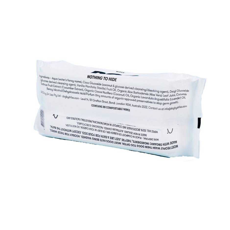 Dog by Dr Lisa Dog Cleansing Wipes PKG/80 - Nail Gallerys