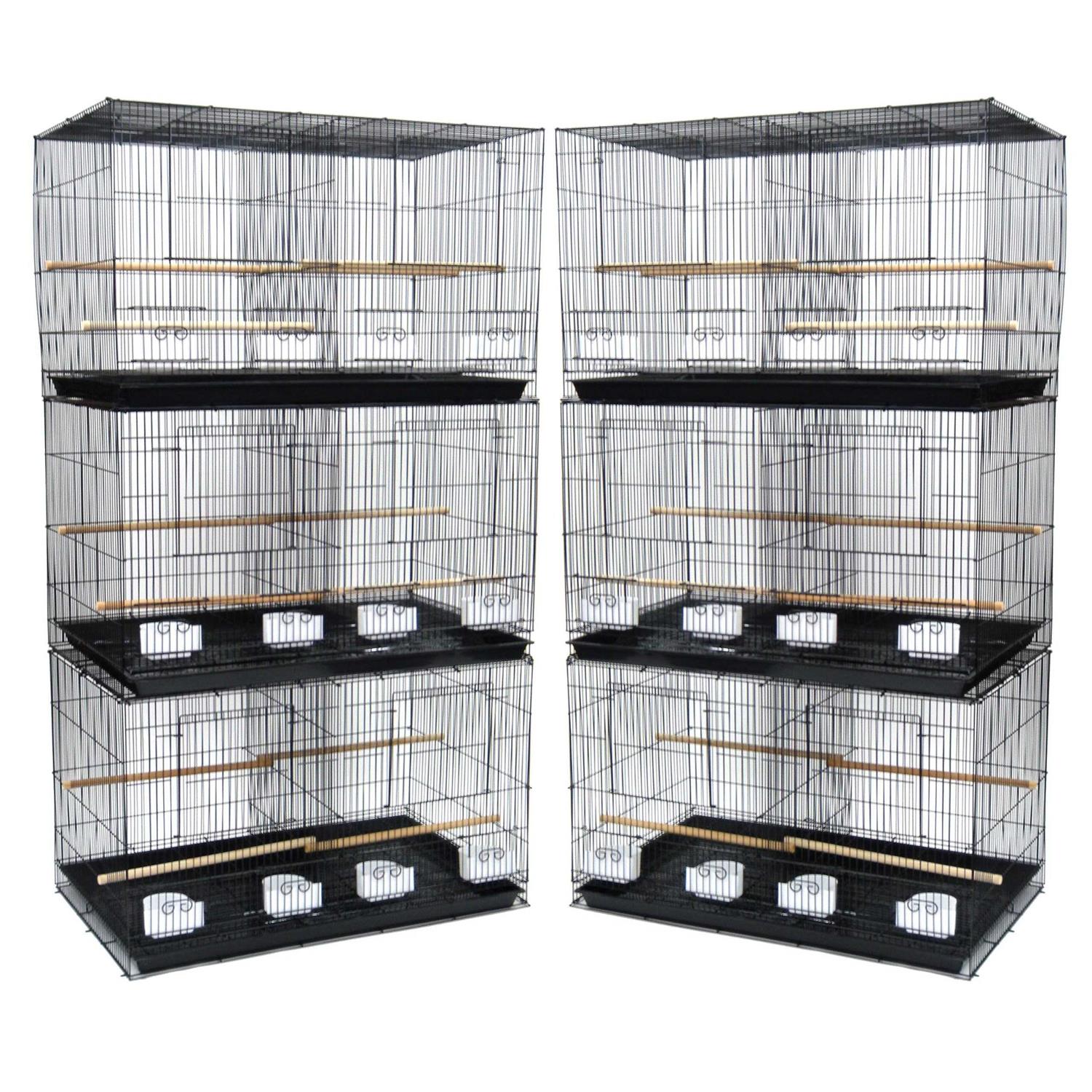 YML Lot of 6 Small Breeding Cages Black - Nail Gallerys