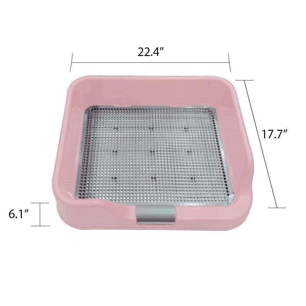 PS KOREA Indoor Dog Potty Tray with Protection Wall Every Side for No Leak, Spill, Accident - Nail Gallerys