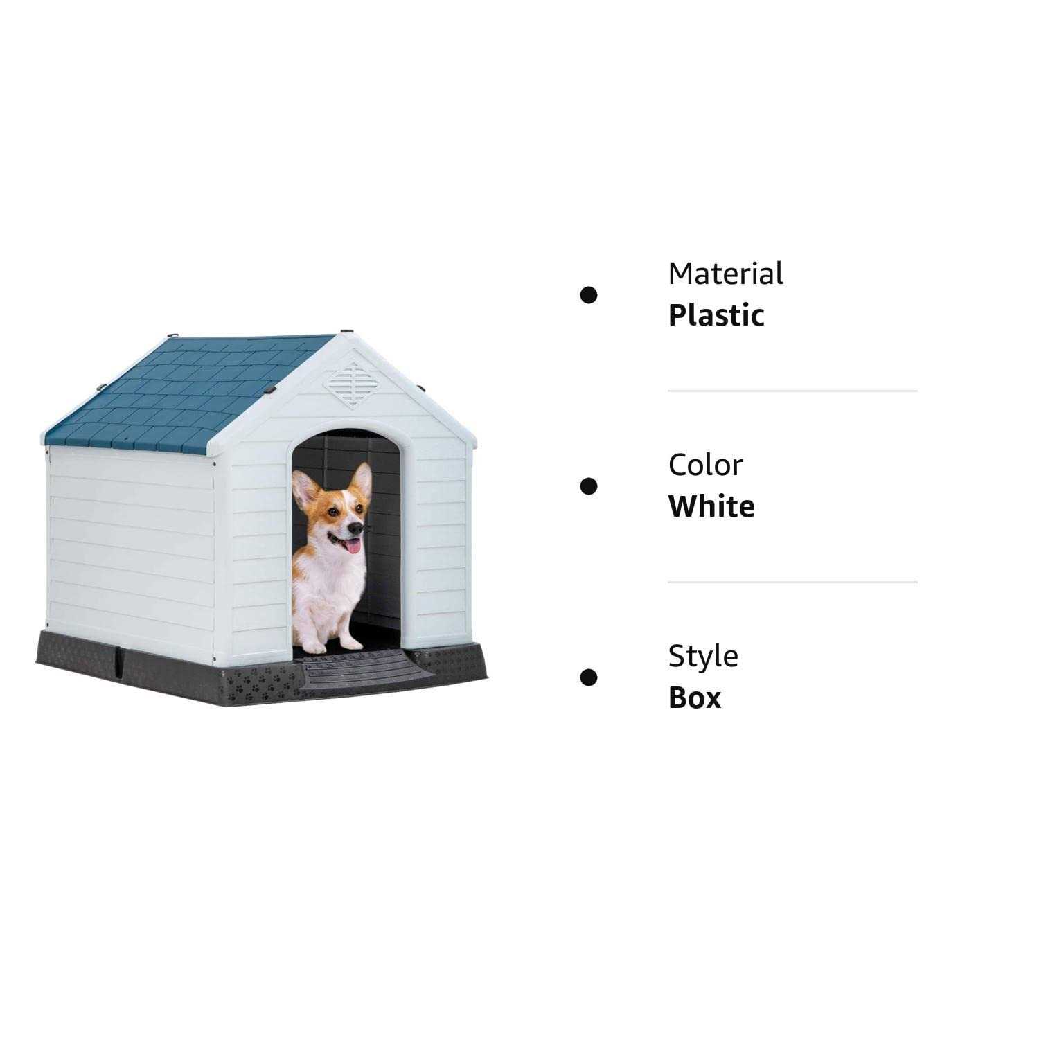 Bestpet Large Dog House Insulated Kennel Durable Plastic Dog House for Small Medium Large Dogs Indoor Outdoor Weather & Water Resistant Pet - Nail Gallerys