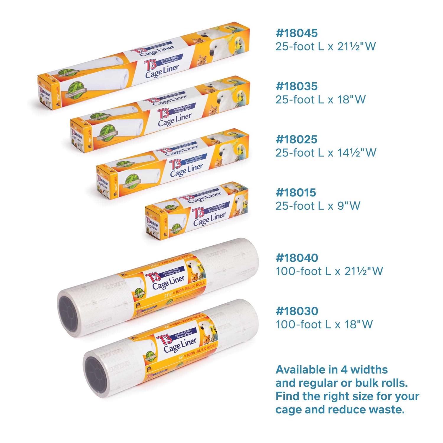 Prevue T3 Antimicrobial Cage Liner Bird - Nail Gallerys