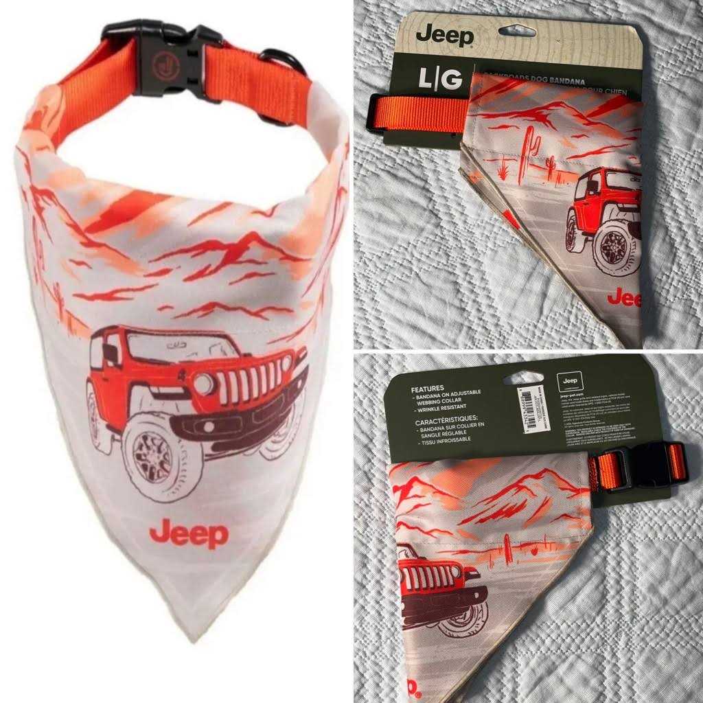 Jeep Backroads Bandana Dog Collar - Nail Gallerys