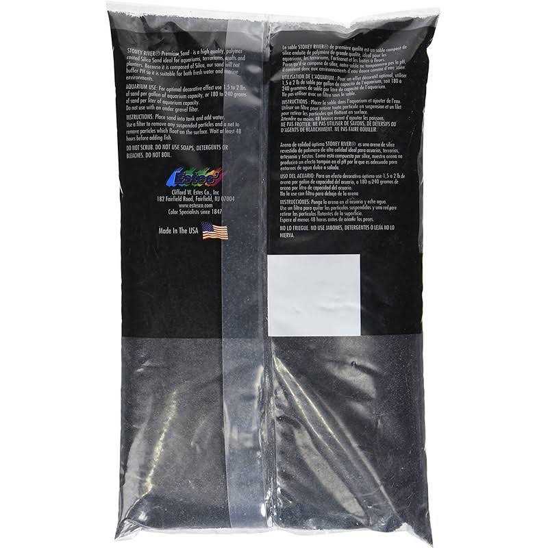 Estes Gravel Products AES06606 Este Marine Sand Black for Aquarium - Nail Gallerys