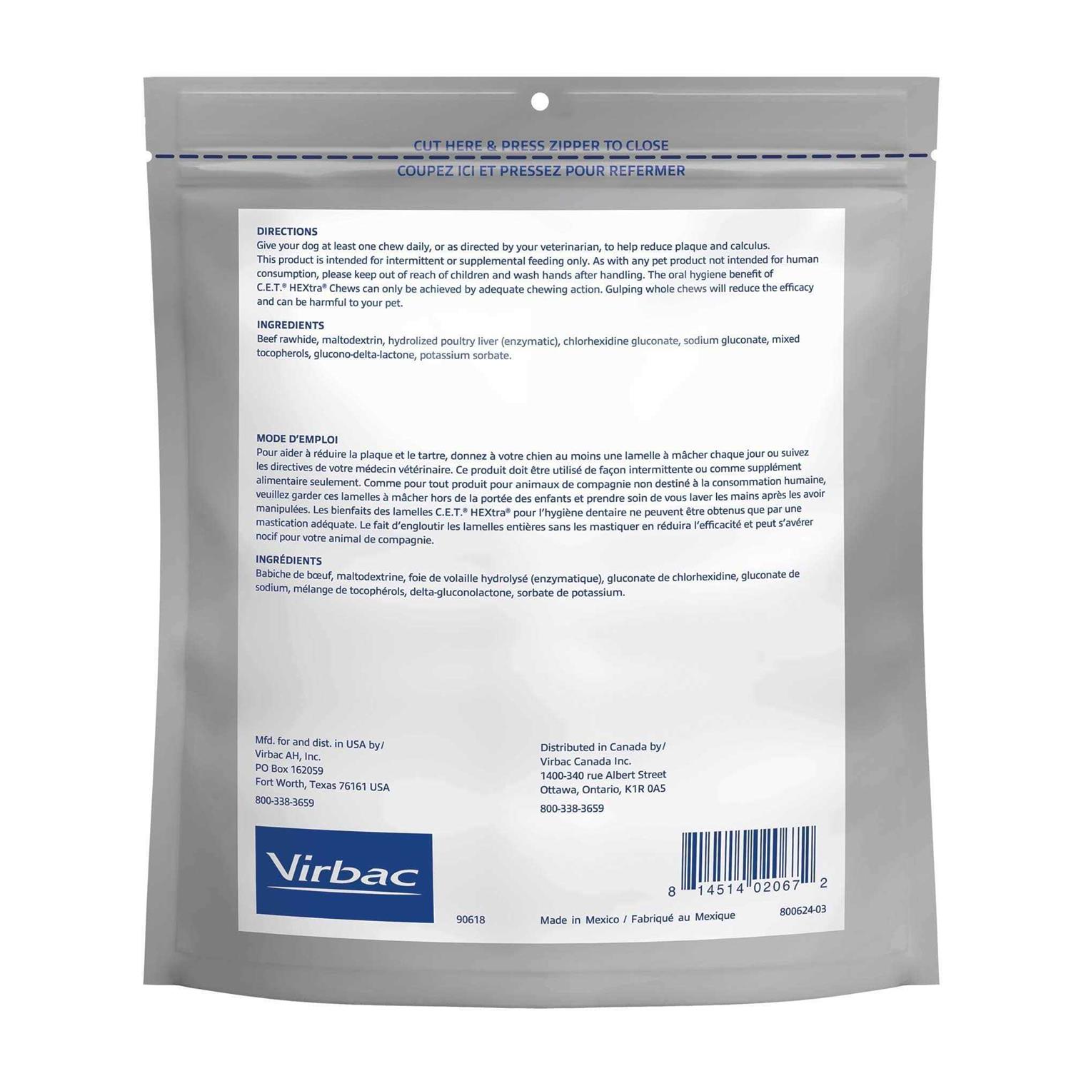 Virbac C.E.T. HEXtra Premium Chews Dogs - Nail Gallerys