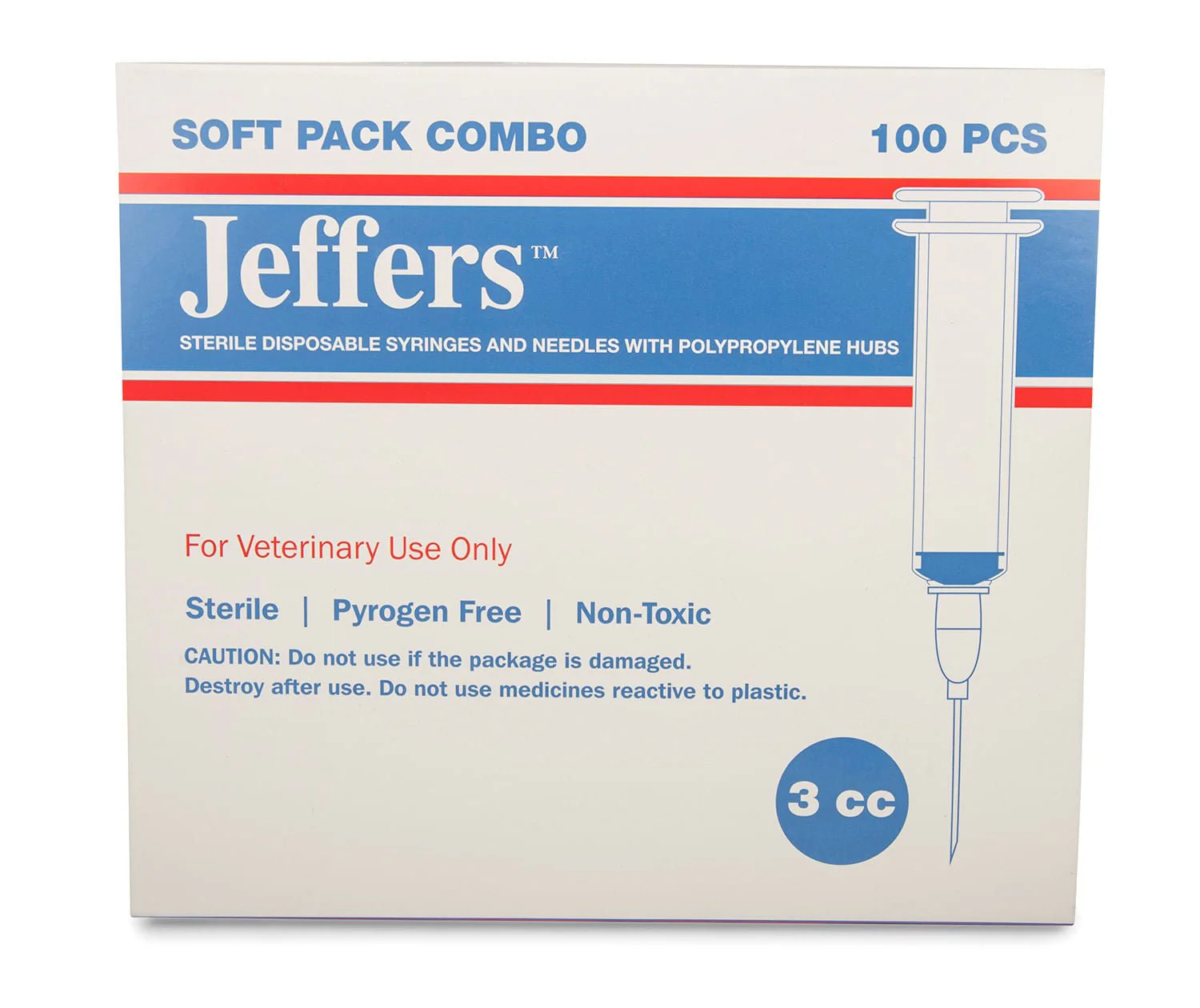 Luer Lock Syringe/Needle Combo, Box of 100 - Nail Gallerys