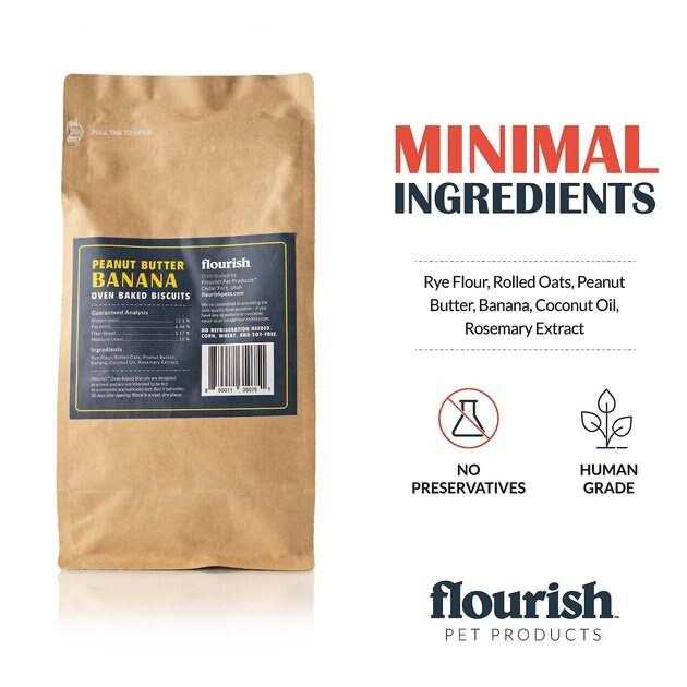 Flourish Peanut Butter Banana Biscuit Dog Treats - Nail Gallerys
