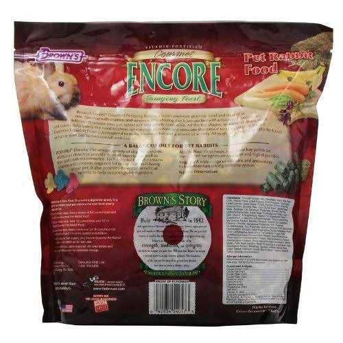 Brown’s Encore Gourmet Foraging Feast Pet Rabbit Food - Nail Gallerys