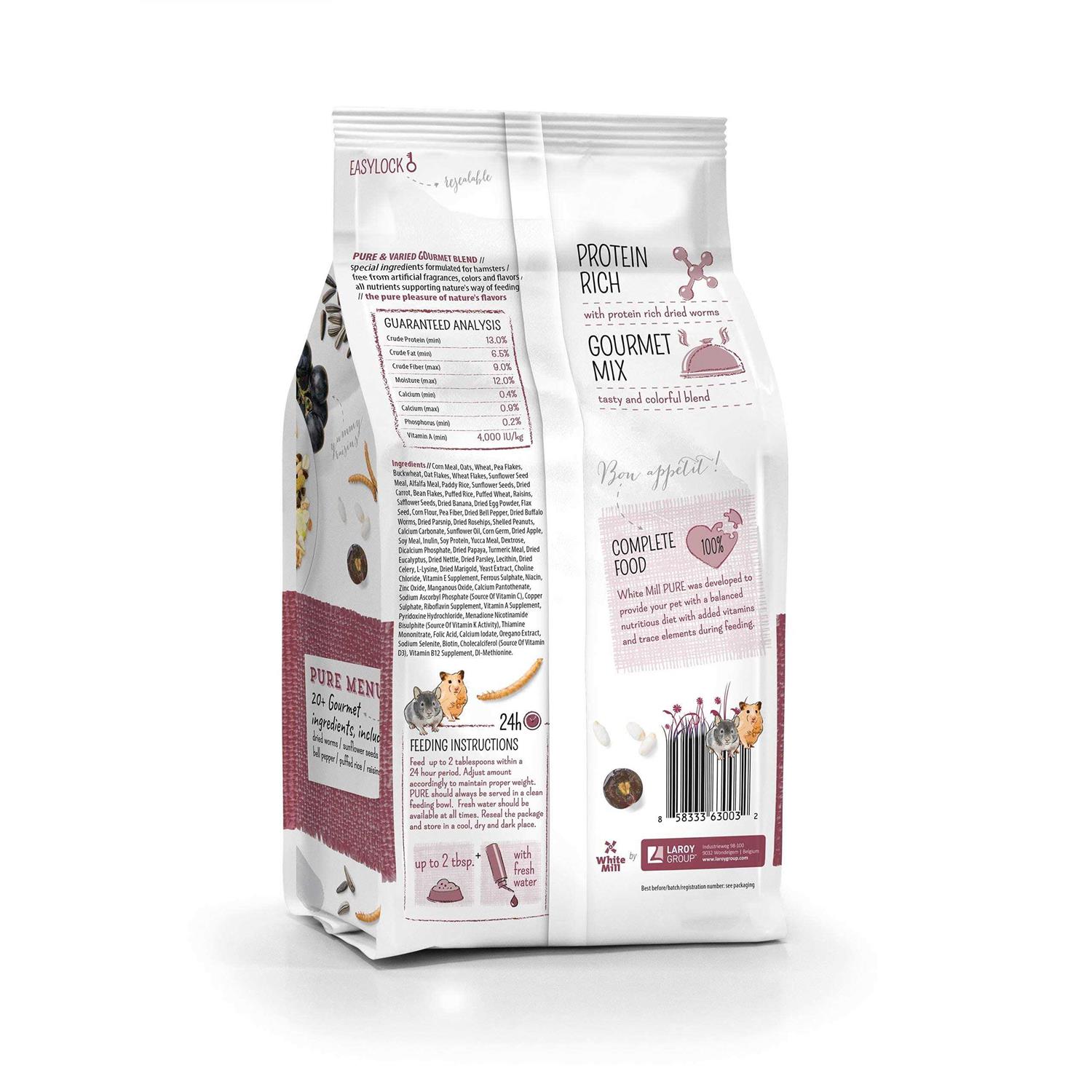 Witte Molen Pure Hamster Food Seed Mixture Mealworms Sunflower Seeds - Nail Gallerys