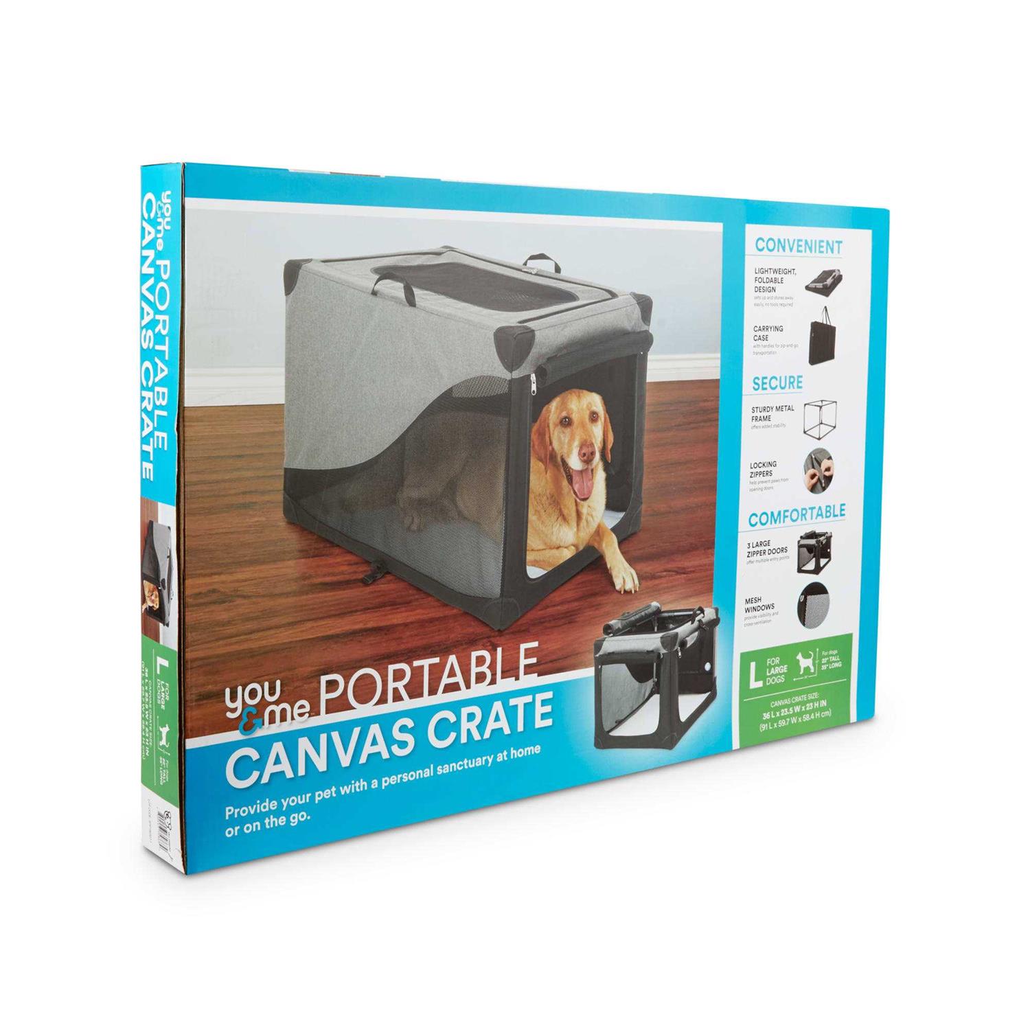 EveryYay Canvas Dog Crate - Nail Gallerys