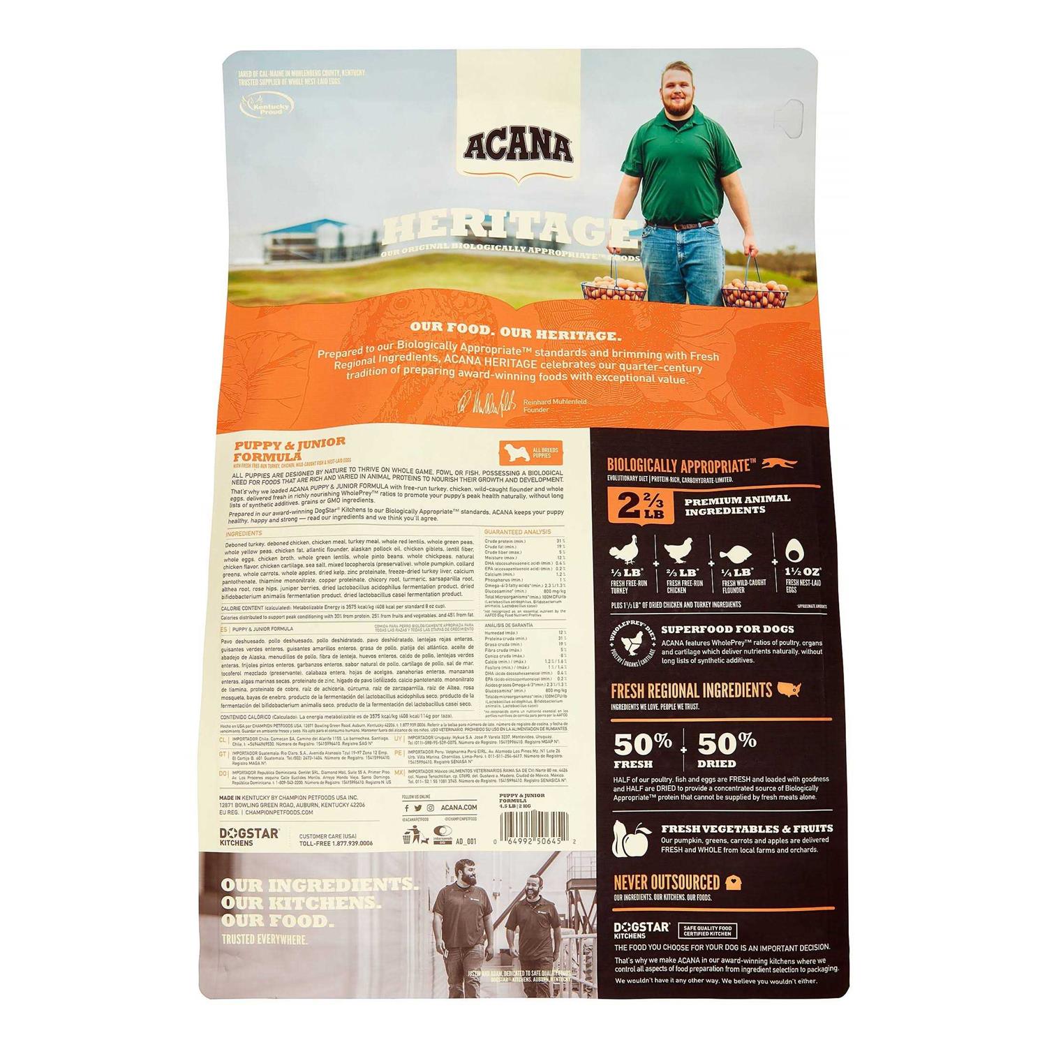 Acana Puppy & Junior Dry Dog Food - Nail Gallerys