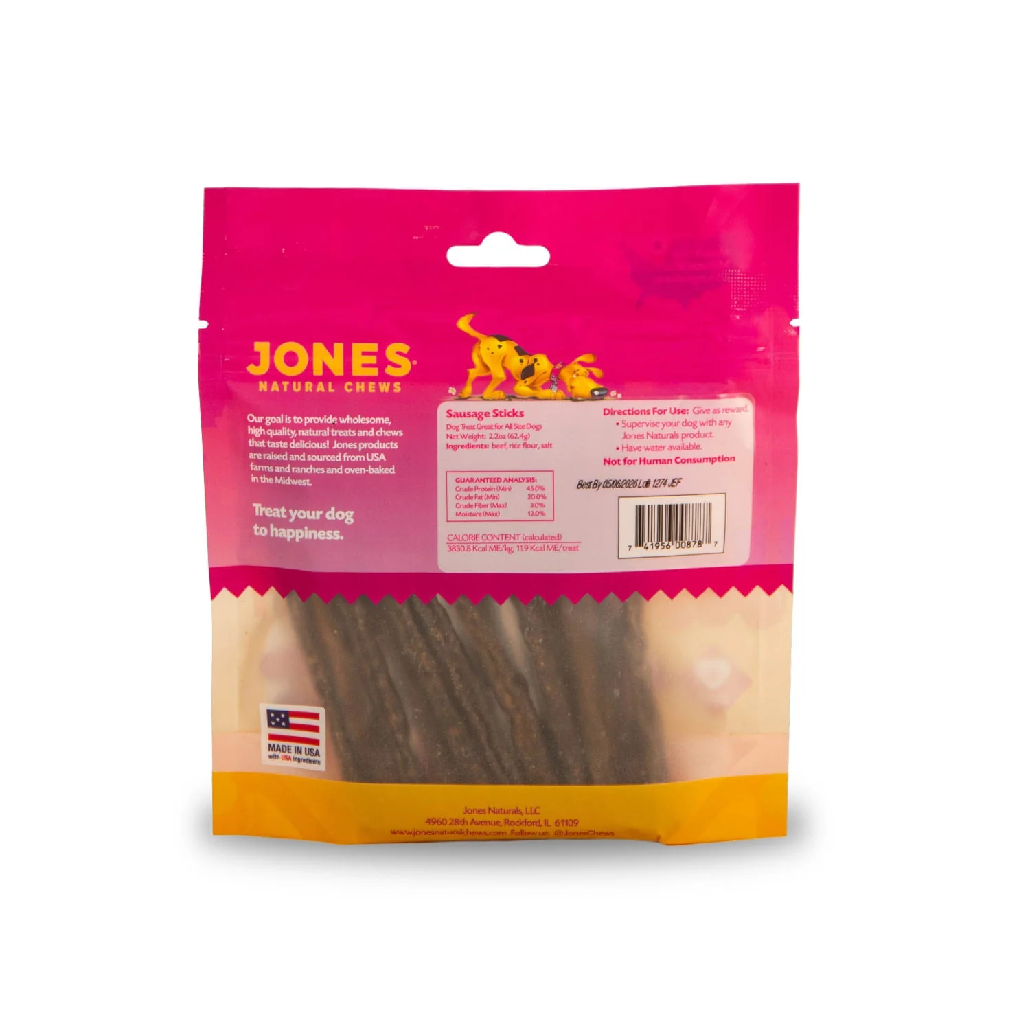 Jones Natural Sausage Sticks, 5