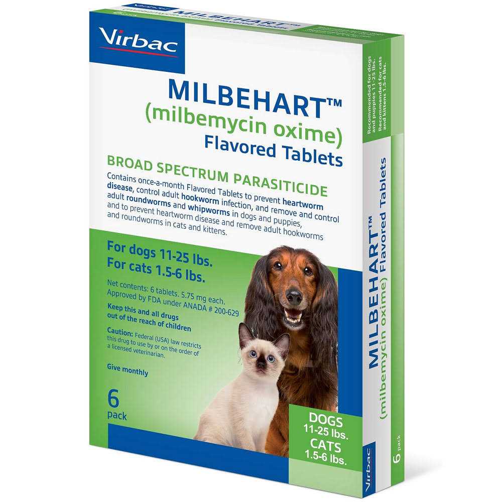 Milbehart Flavored Tablets for Dogs 11-25 lbs - Nail Gallerys
