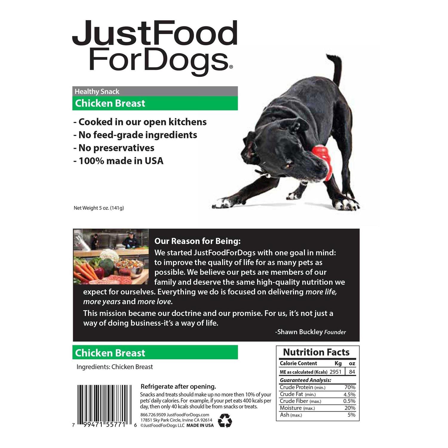 JustFoodForDogs Chicken Breast Dog Treats - Nail Gallerys