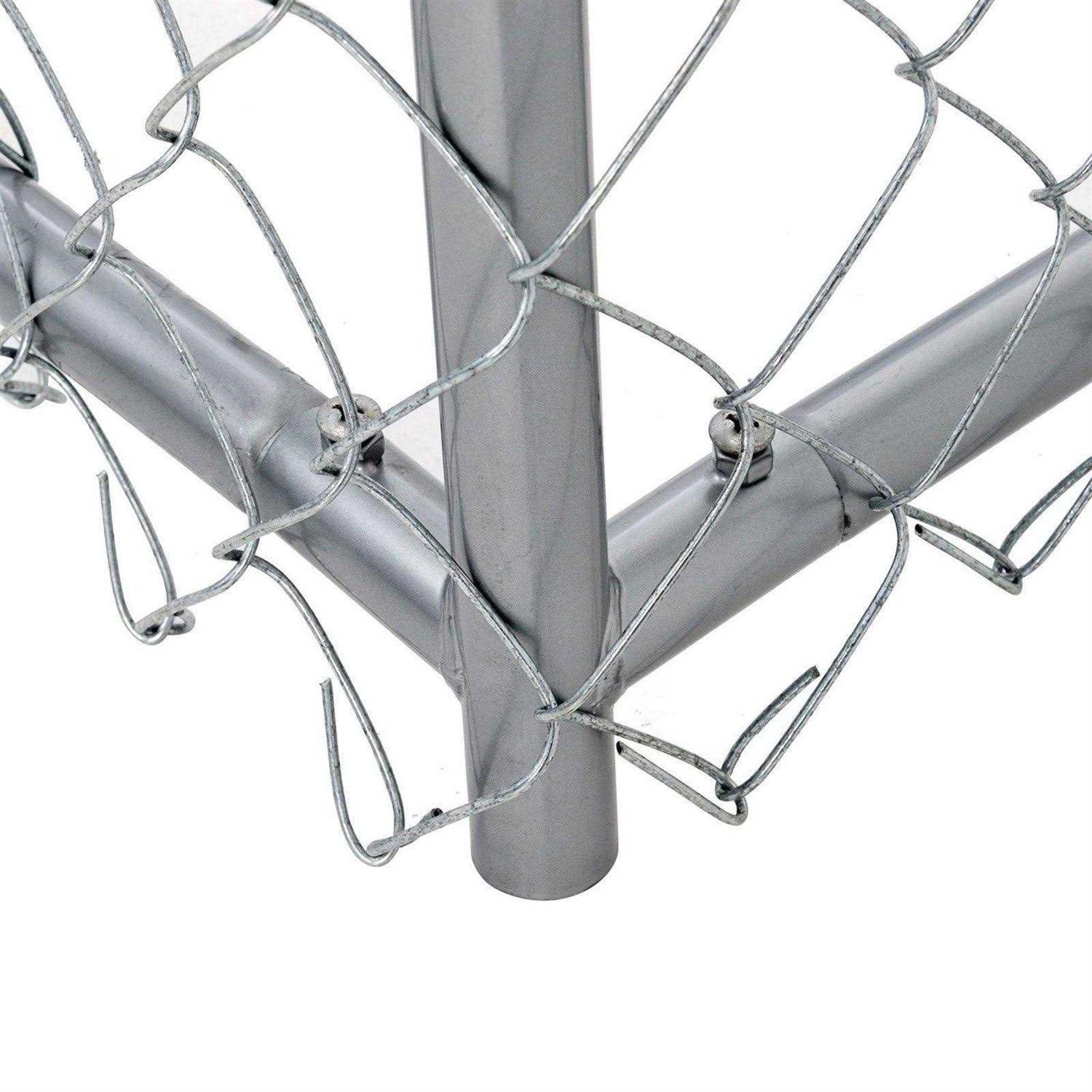 Lucky Dog Galvanized Chain Link Kennel - Nail Gallerys