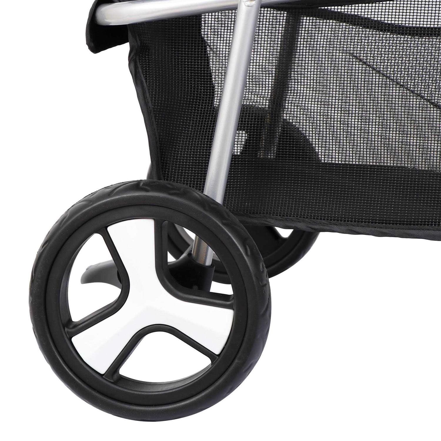 Homgarden 3 Wheel Foldable Pet Stroller for Small Medium Dog W/Storage Basket - Nail Gallerys